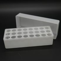 Ablagekasten aus Polypropylen 24 Röhrchen 5ml (ohne Röhrchen) - 9005-1PP